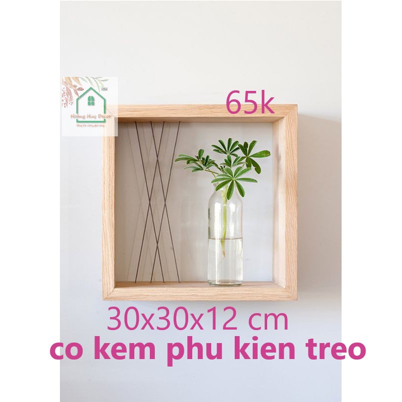 Kệ rời ô vuông treo tường trang trí Hoàng Huy Decor