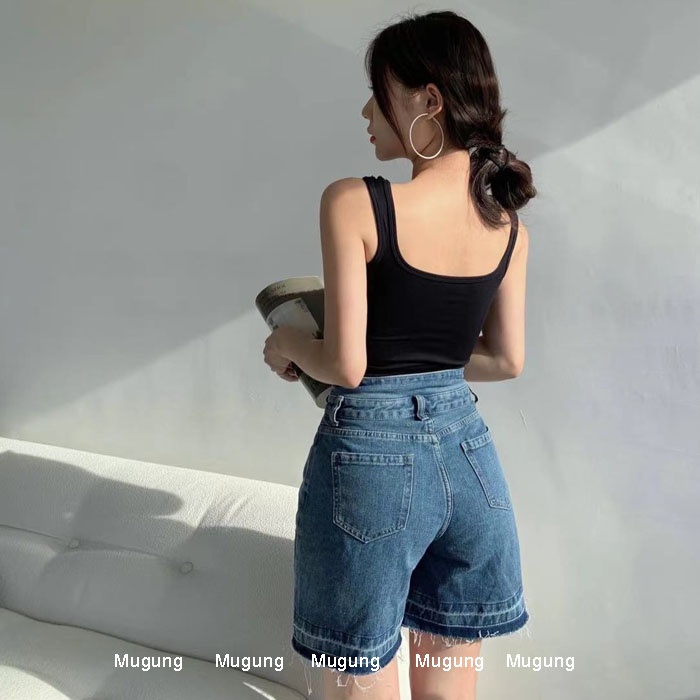 Áo croptop nữ hai dây bản to Mugung chất thun co giãn Blow Your Mind Top