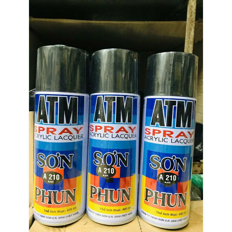 Sơn xịt ATM A212 màu đen mờ
