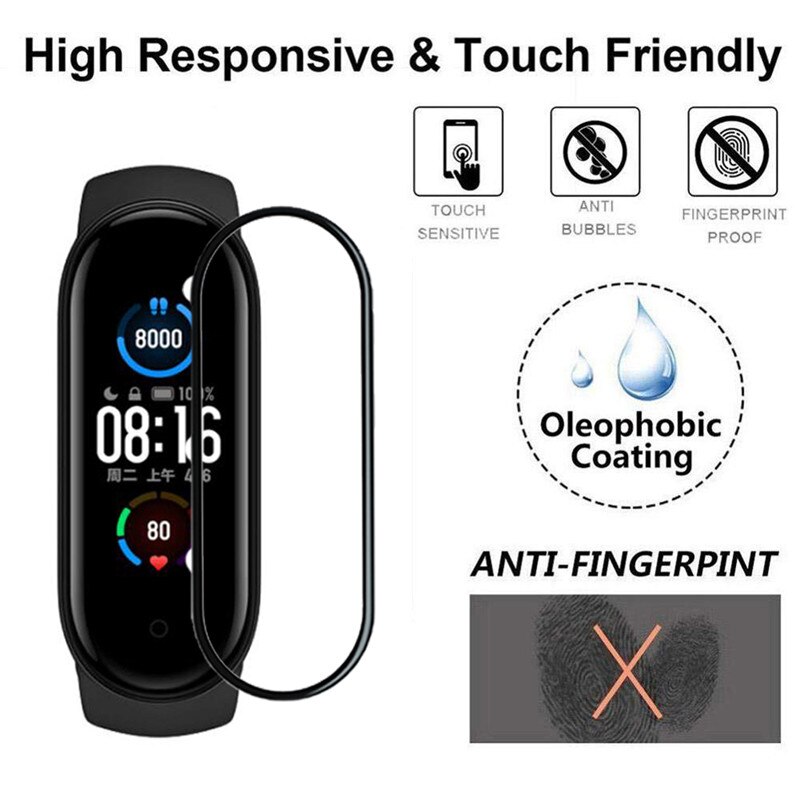 Miếng Dán Bảo Vệ Cho Màn Hình Đồng Hồ Thông Minh Xiaomi Mi Band 5