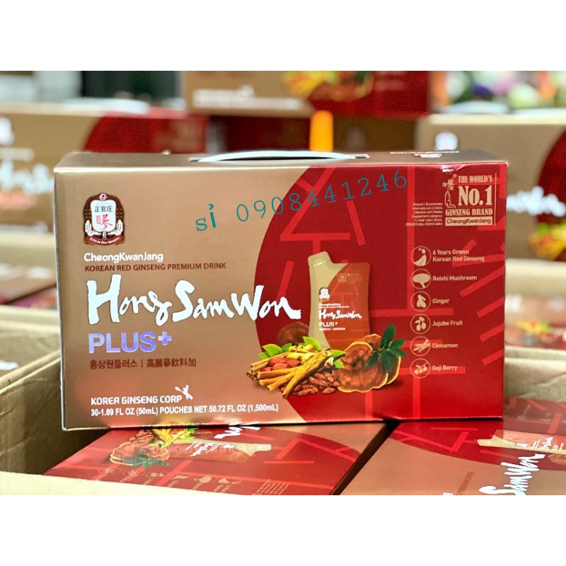 - Hồng sâm Won Plus+  hộp 30 gói