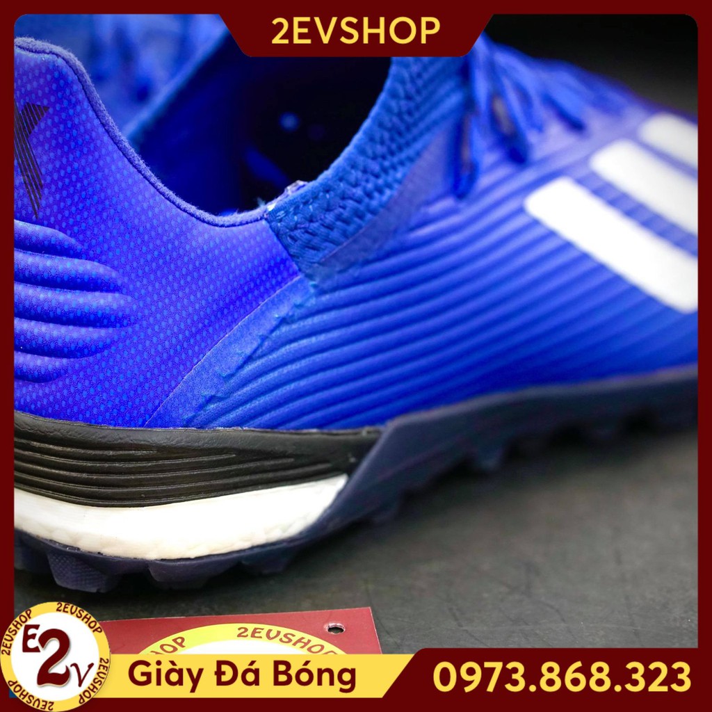 Giày đá bóng thể thao nam 𝐗𝟏𝟗 𝟏 Tím Than boots xốp, giày đá banh cỏ nhân tạo cao cấp - 2EVSHOP