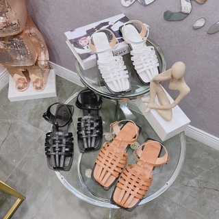 Dép quai hậu, giày sục, sandal đan dây mũi vuông 3 màu