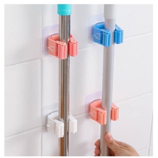 Móc dán tường kẹp giữ cây lau nhà, móc treo chổi chịu lực STORE4GIRLS