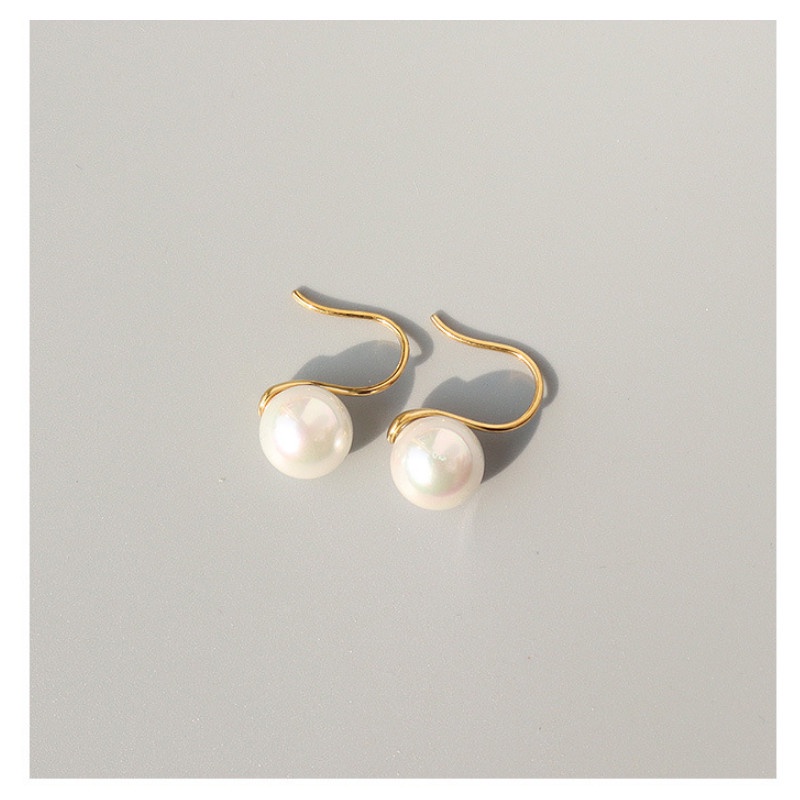 Bông Tai Ngọc Trai Nhân Tạo Titan Ko Han Rỉ TT 3944