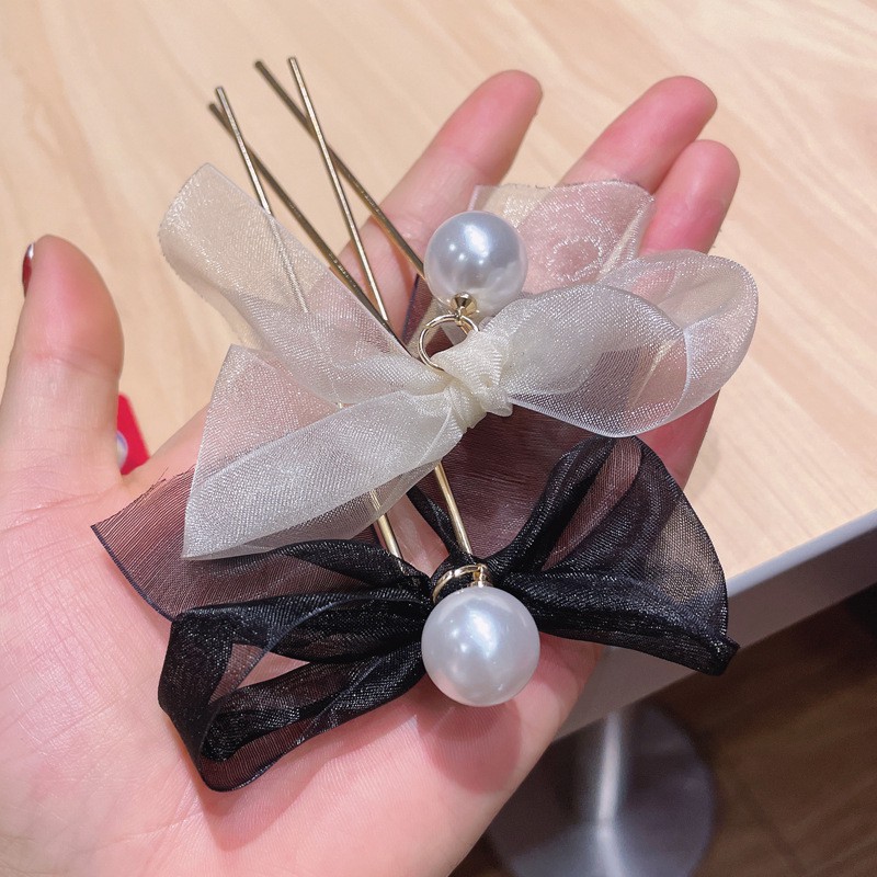 Kẹp Tóc Hình Chữ U Đính Ngọc Trai Giả Thời Trang Cho Nữ