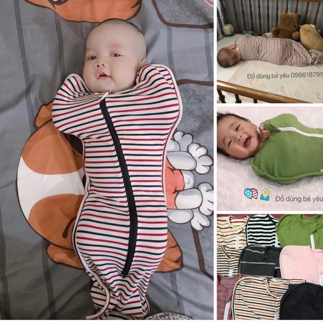 NHỘNG CHŨN COCOON GIÚP BÉ NGỦ NGON, SÂU GIẤC SIZE S [ babyboo]