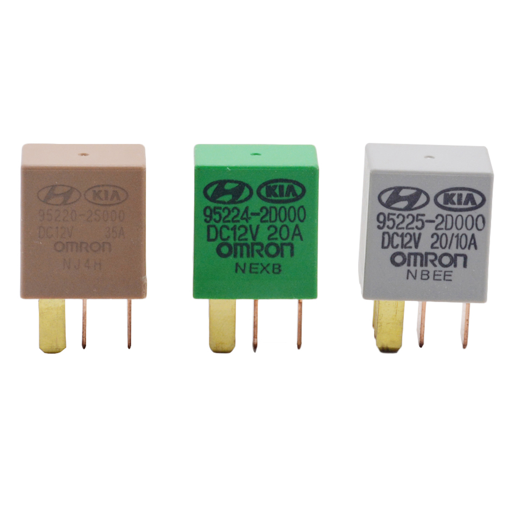 OMRON 1 Rơ Le Ô Tô kia 12v Ohmron Xanh Lá / Vàng / Xám