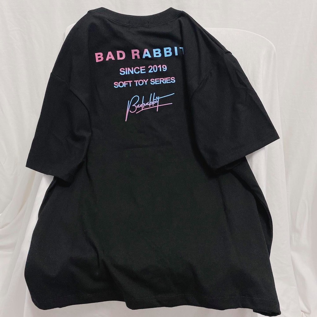 Áo Thun Tay Lỡ Dáng Rộng Thỏ C Unisex