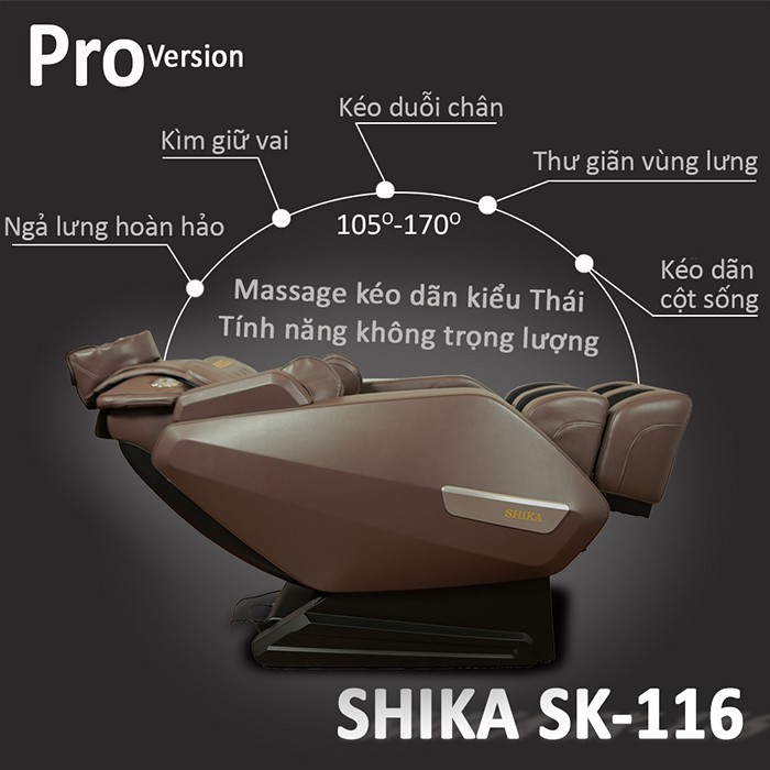 Ghế massage Shika SK116 Pro