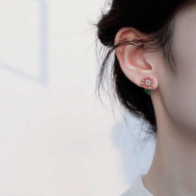 Bông tai mẫu mới hoa cúc cực xinh, HT277