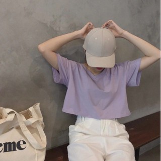 Áo Croptop ACT002 Áo Croptop Nữ Chất Vải Cotton Cao Cấp Co Giãn Cực Mềm Và Mát ( Cam Kết 100% Ảnh Thật Chụp Tại Shop )