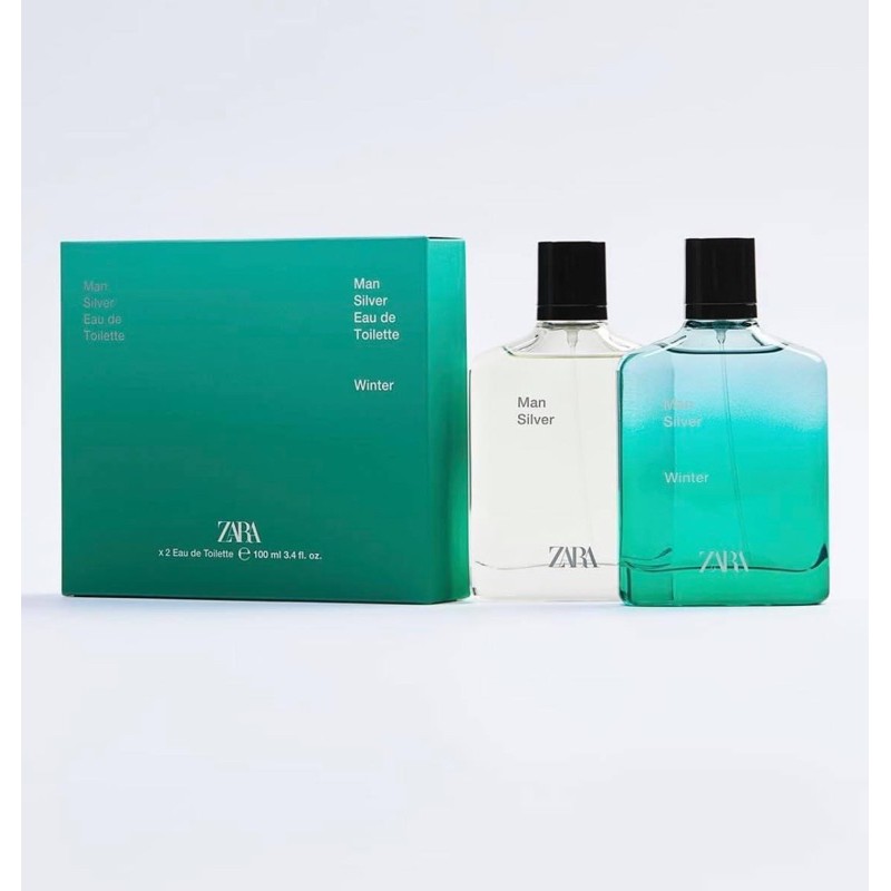 Set 2 chai 100ml  Man Silver + Man Silver Winter