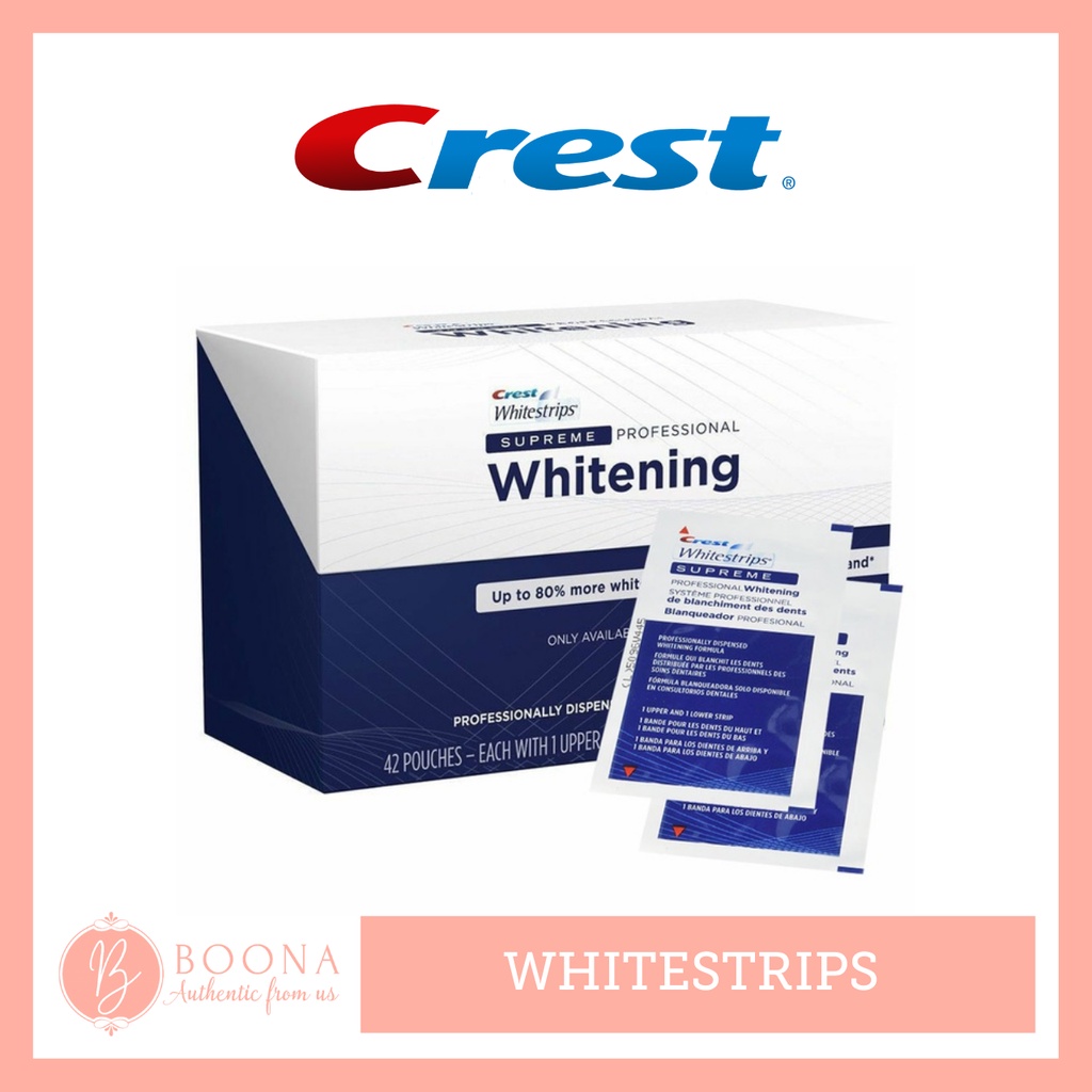 [ Crest ] Miếng Dán Trắng Răng Whitestrips Supreme Professional - Whitening B