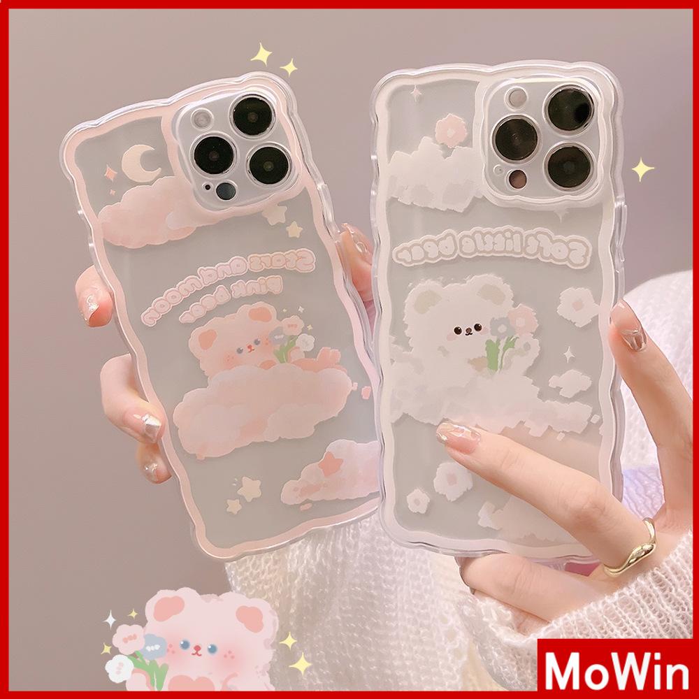 Ốp Điện Thoại Silicon Mềm Chống Trượt Chống Sốc In Hình Gấu Hoạt Hình Cho iPhone 13 Pro Max 12 Pro Max 11 7 Plus