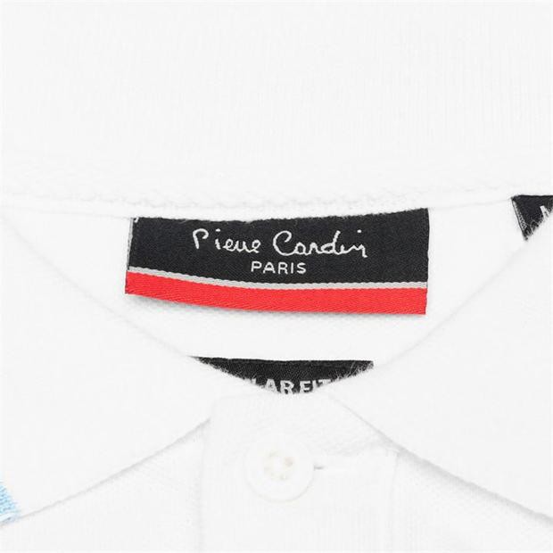 [ Size S ] Áo Thun Nam Pierre Cardin Polo Tipped White