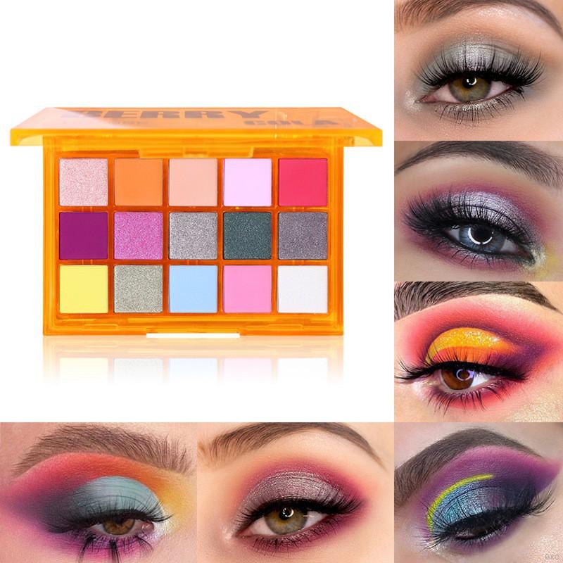 Bảng Phấn Mắt Lì Lấp Lánh Màu Neon Kim Loại Ngọt Ngào Có Thể Tán Đều UCANBE