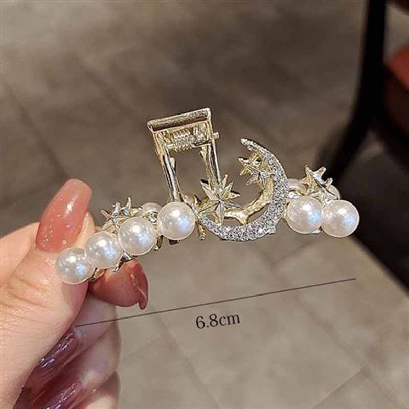 GETNOIVAS Kẹp tóc càng cua hình bướm cỡ lớn bằng kim loại phong cách Hàn Quốc độc đáo cho nữ