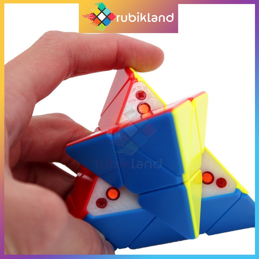 Rubik Tam Giác QiYi X-Man Bell V2 M Pyraminx XMD V2 M Rubic Pyraminx Stickerless Nam Châm Đồ Chơi Trí Tuệ Trẻ Em