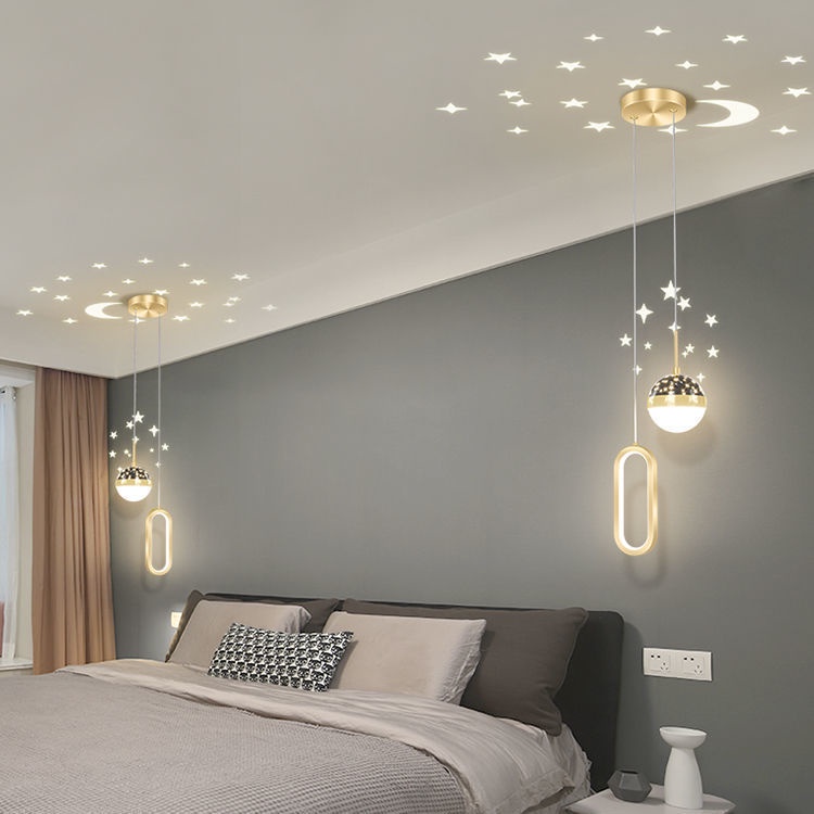 Bắc Âu Đèn Chùm Phòng Khách Đèn Chùm Phòng Ngủ Hiện Đại Hiện Đại Đèn Cạnh Giường Ngủ Đèn Thả Trang Trí