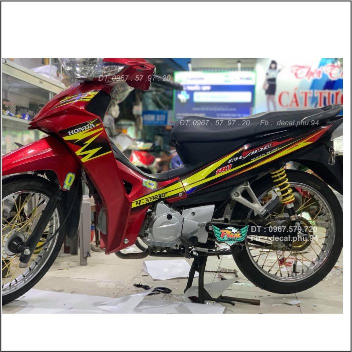 Tem Blade rời đỏ đen vàng (C)