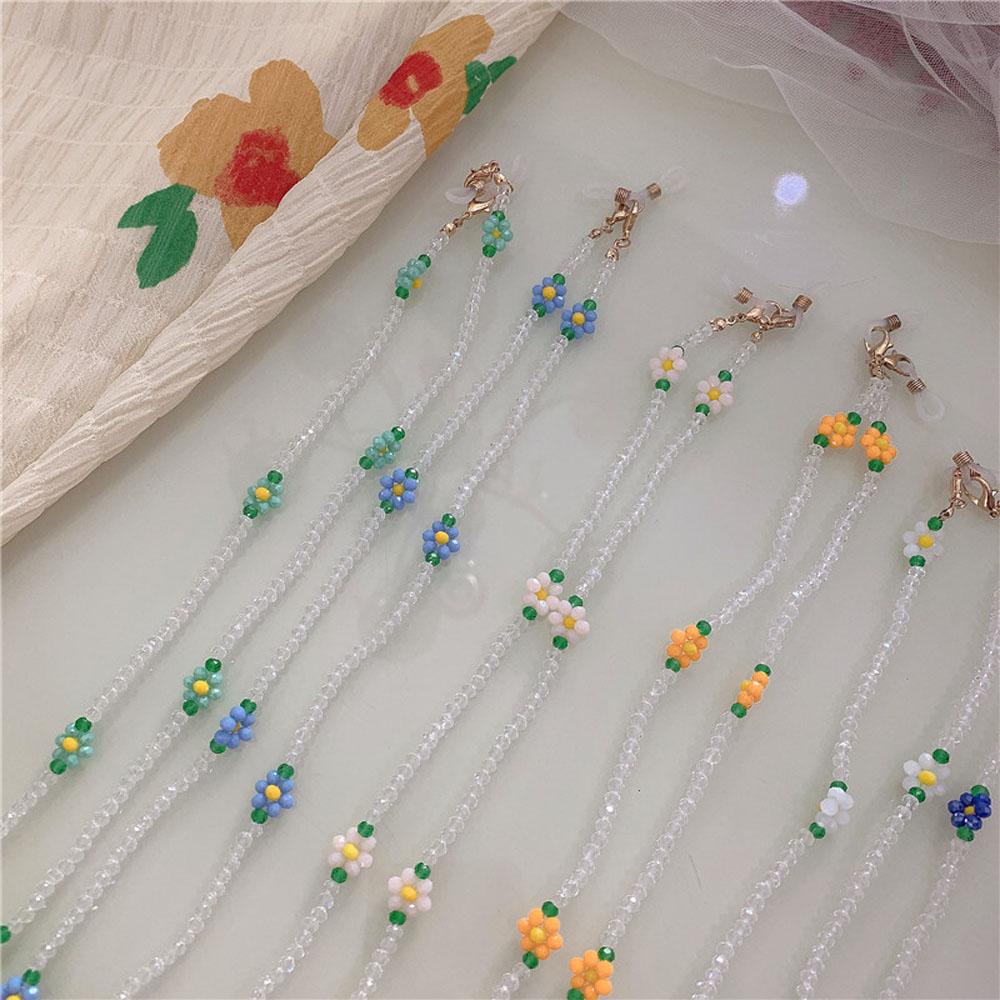 Dây Chuỗi Hạt Acrylic Trong Suốt Đeo Mắt Kính Thời Trang Đáng Yêu