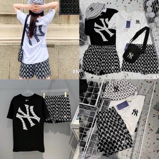 [HOT] Sét Đồ Bộ Thể Thao Đùi Chữ N.Y.C 01 Mới Phong Cách Ulzzang Unisex, Freesize Chất Thun Cotton Không Phai