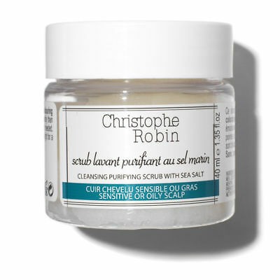 Christophe Robin - Tẩy Da Chết Cho Da Đầu Cleansing Purifying Scrub With Sea Salt 40ml