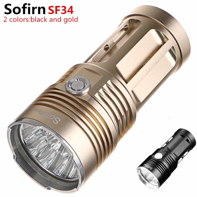 Đèn pin Sofirn SF34 14 Chip Led T6 18650 siêu sáng thích hợp sử dụng ngoài trời cắm trại