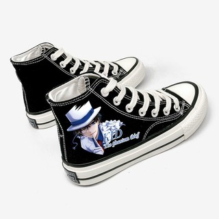 Giày Thể Thao Vải Canvas In Hình Thám Tử Conan Độc Đáo Cá Tính