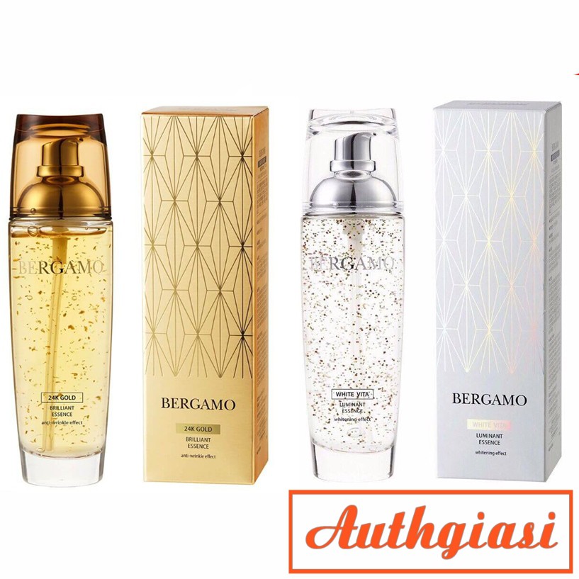 Serum dưỡng trắng ⚡CAO CẤP⚡ tinh chất Bergamo White Vita / 24K Gold Luminant Essence căng mịn da 110ml | BigBuy360 - bigbuy360.vn