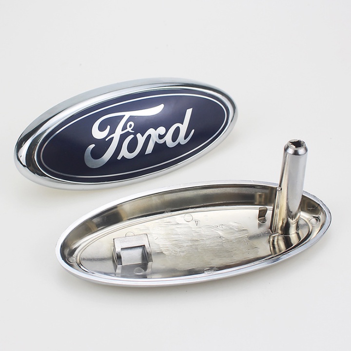 1 chiếc Logo kích thước 14.5*6.5cm biểu tượng trước và sau xe ô tô Ford mã KLJ1465 (có chân cài)