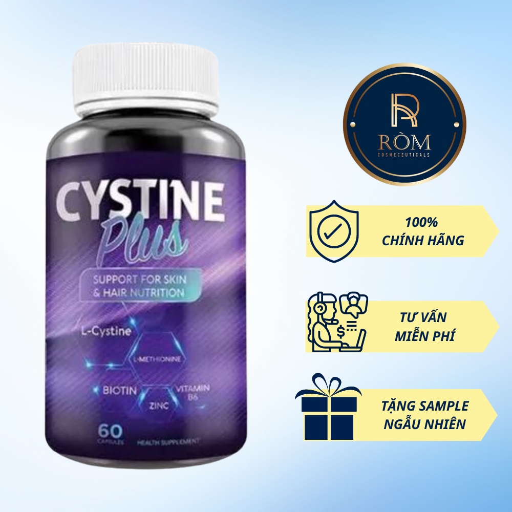 Cystine Plus Viên Uống Giảm Mụn Ngăn Rụng Tóc Và Giảm Thâm