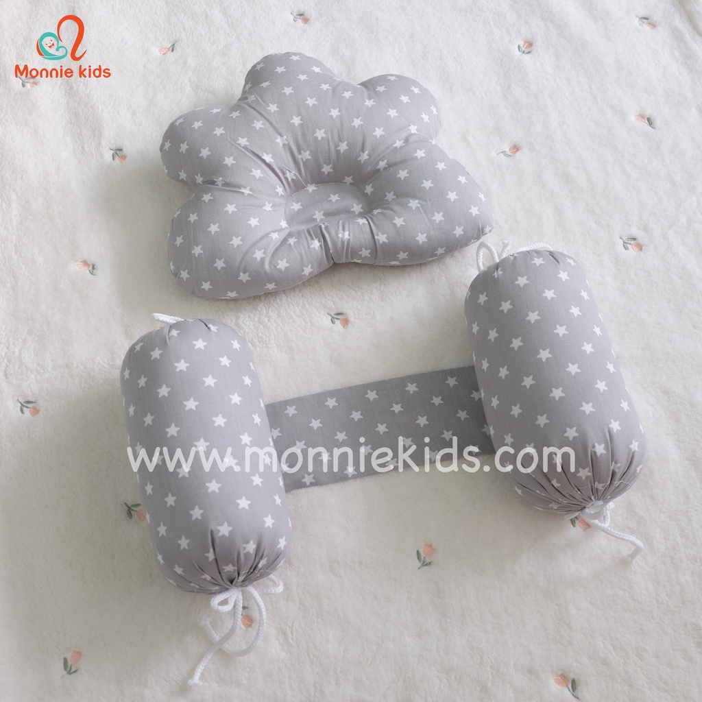 Chặn bông MONMON cotton, chặn bông an toàn mềm mại thoáng mát cho bé - Monnie Kids