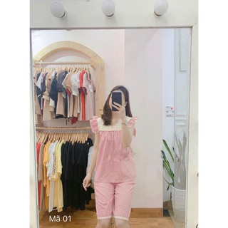 Sét bộ katê lụa mát mẻ duyên dáng SBKT_002