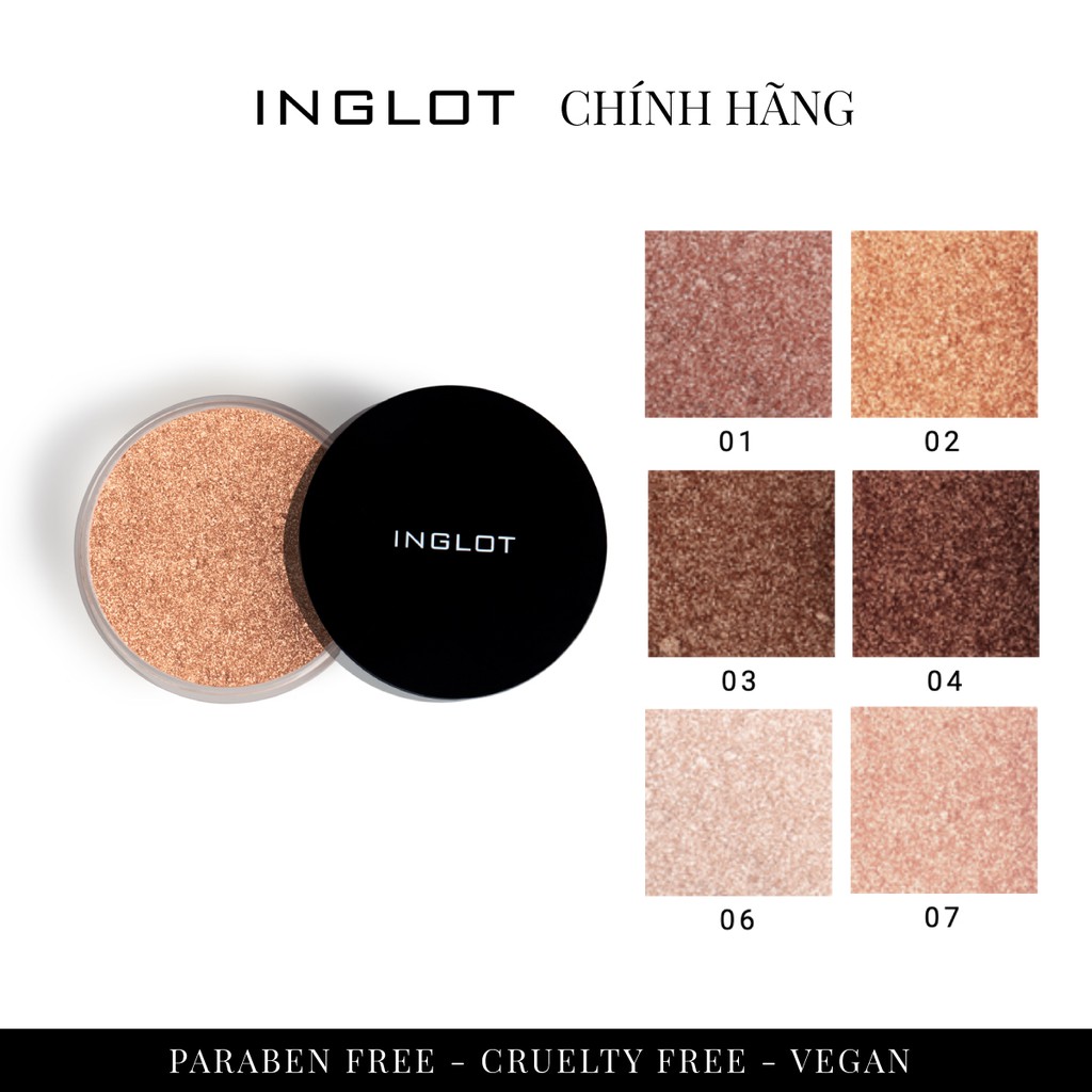 Nhũ bắt sáng dạng bột Sparkling Dust Face, Eyes, Body Inglot (2.5g)