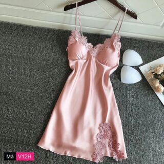 Đầm ngủ phi lụa phối ren cực kỳ sexy