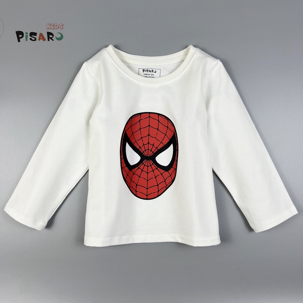 Áo thun bé trai và bé gái PISAROKIDS chất vải Cotton cao cấp co giãn mềm mại