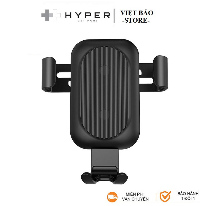 Bộ Gía Đỡ Kiêm Sạc Nhanh Không Dây Xe Hơi HYPERJUICE 15W Car Charger
