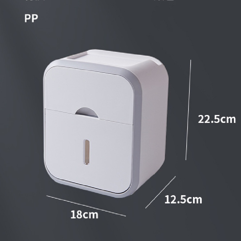 A - LIFE Hộp Đựng Khăn Giấy Nắp Gỗ Phong Cách Bắc Âu