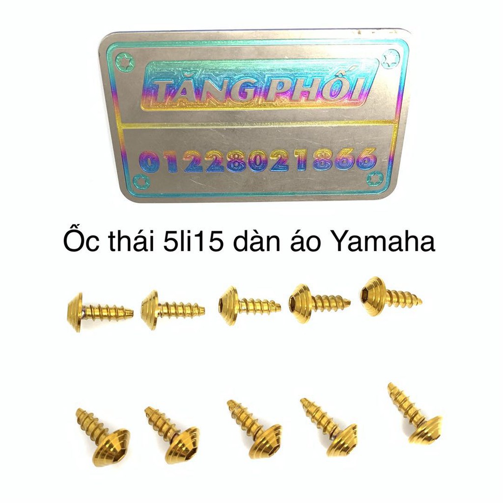 Ốc thái dàn áo Yamha 5li15  thông dụng Ex 150 , Sirus , Tarus , Nvx