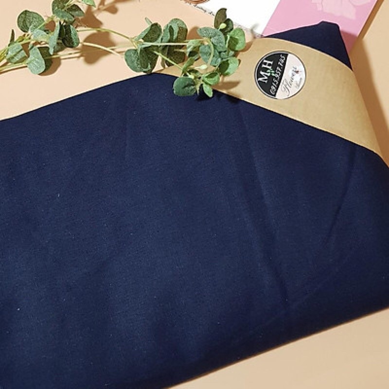 Vải cotton màu xanh tím than đẹp