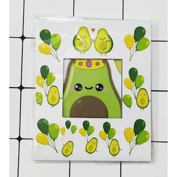 sticker quả bơ avocado cắt rời size to SCI10 có bao giấy cute dễ thương bullet journal