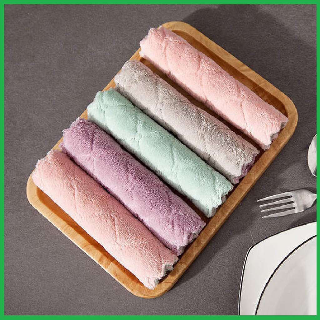 Khăn lau chén bát đa năng - Khăn lau bếp siêu thấm hút (24*15cm) | BigBuy360 - bigbuy360.vn