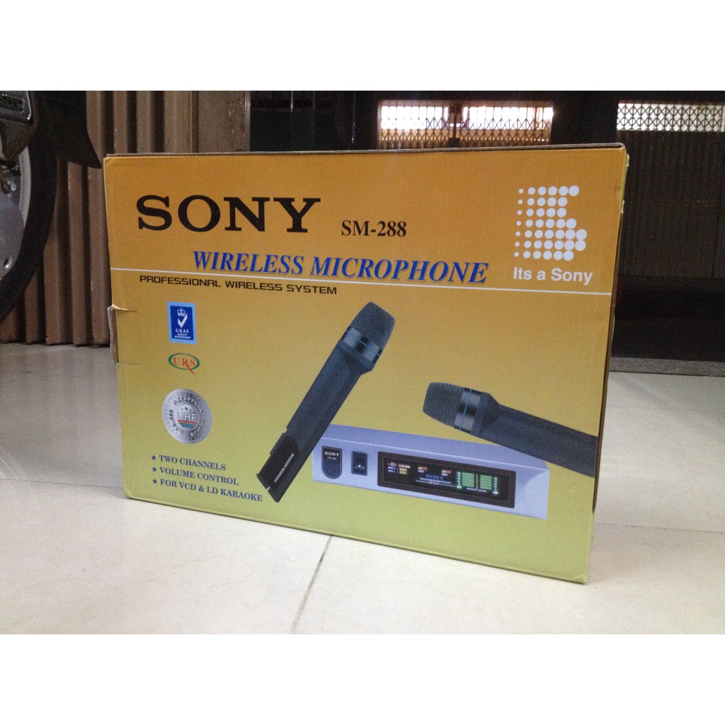 2 Micro không dây SONY 288 – Hát KARAOKE tốt nhất hiện nay