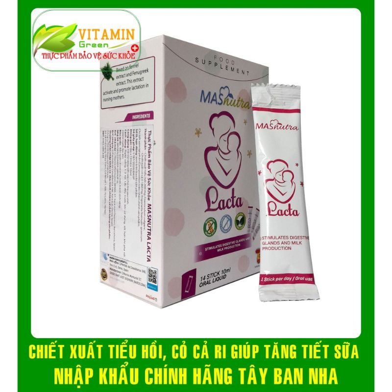 Masnutra Lacta _Gói uống tăng tiết sữa cho mẹ sau sinh.
