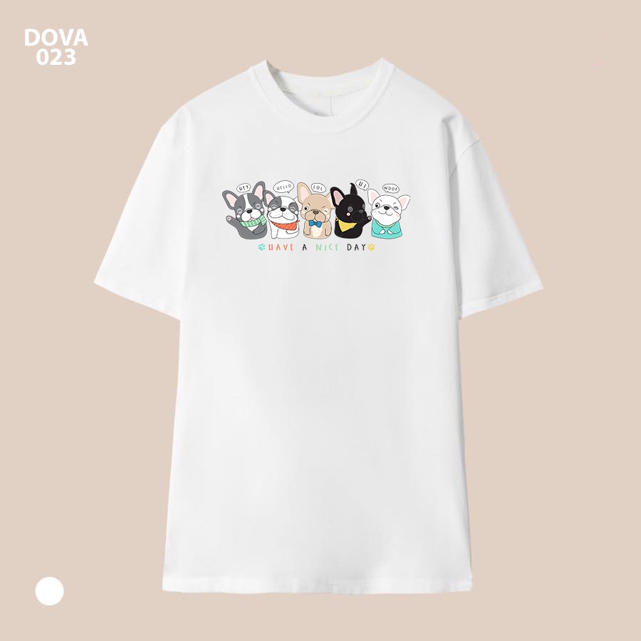Áo Thun Boss Mèo - B&W Studio,Chất Vải 100% Cotton, Dày Dặn Form Rộng M-2XL, Áo Màu Trắng Đen Mã DOVA (023 023 025)