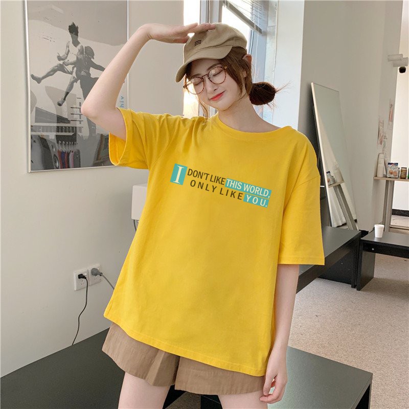 Áo phông nam nữ unisex form rộng tay lỡ thun ONLY LIKE YOU teen cổ tròn oversize cotton giá rẻ màu đen trắng tee pull