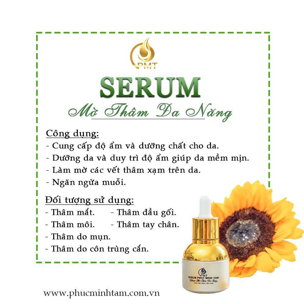 Serum Mờ Thâm Đầu Gối Khuỷu Tay Nách Môi Phúc Minh Tâm - Dưỡng Ẩm Mờ Thâm