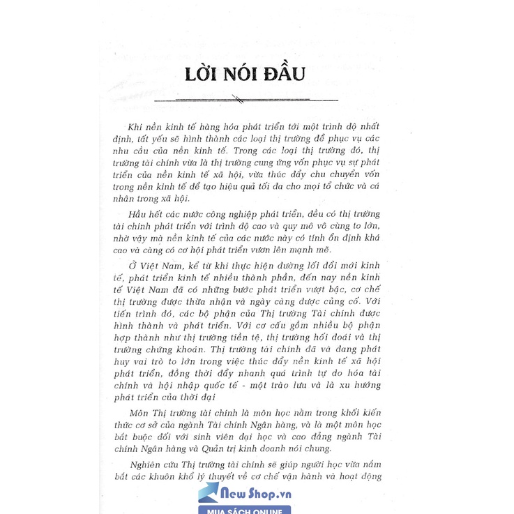 Sách - Thị Trường Tài Chính (Nguyễn Đăng Dờn)
